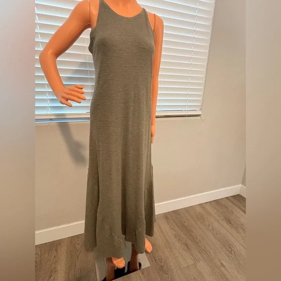 Soft Surroundings Sleeveless Knit Olive Maxi or Midi Dress XS - Picture 2 of 8